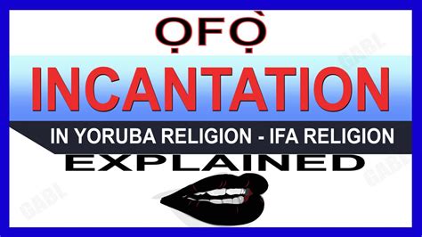 Re: <b>Yoruba</b> Incantations. . Ifa incantation in yoruba